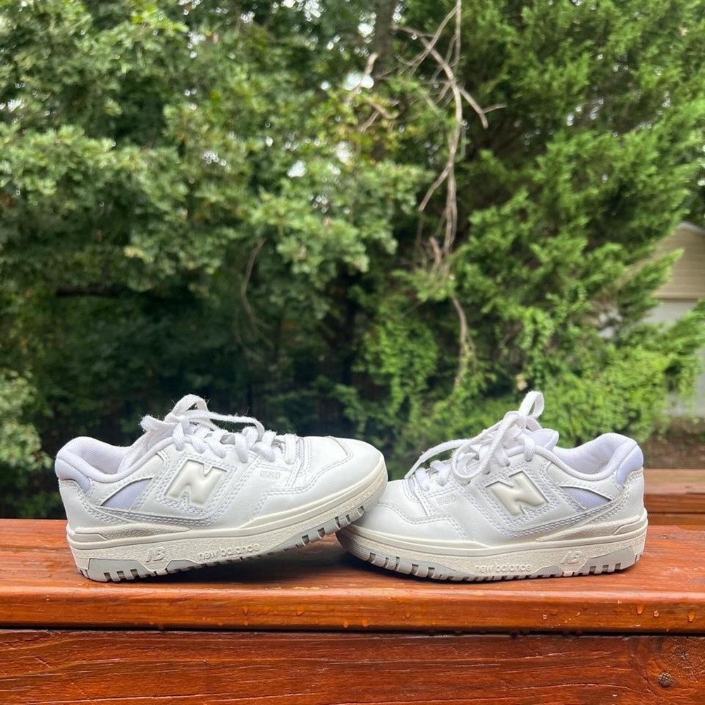 New Balance 550 Youth 11 White Grey Running Walking Sneakers